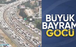 Bayram tatili dolayısıyla yollarda trafik yoğunluğu yaşanıyor