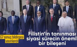 G7 Liderler Zirvesi’nin sonuç bildirisinde Filistin devletinin tanınması açıklaması