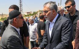 Vedat Işıkhan, taziye ve destek için anız yangını bölgesinde