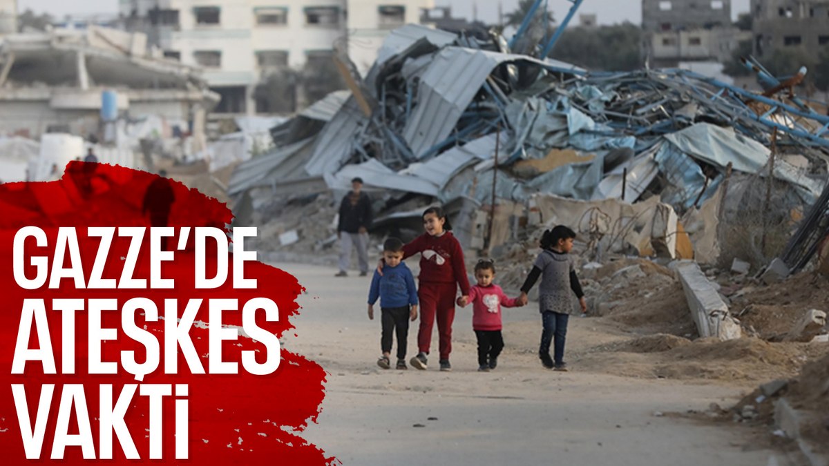 Gazze’de ateşkes resmen yürülüğe girdi